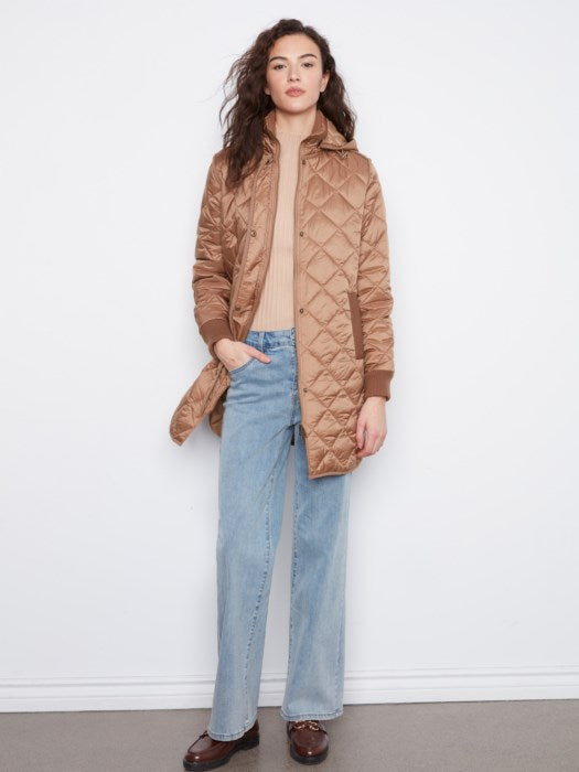 Puffer W/Sweater Rib