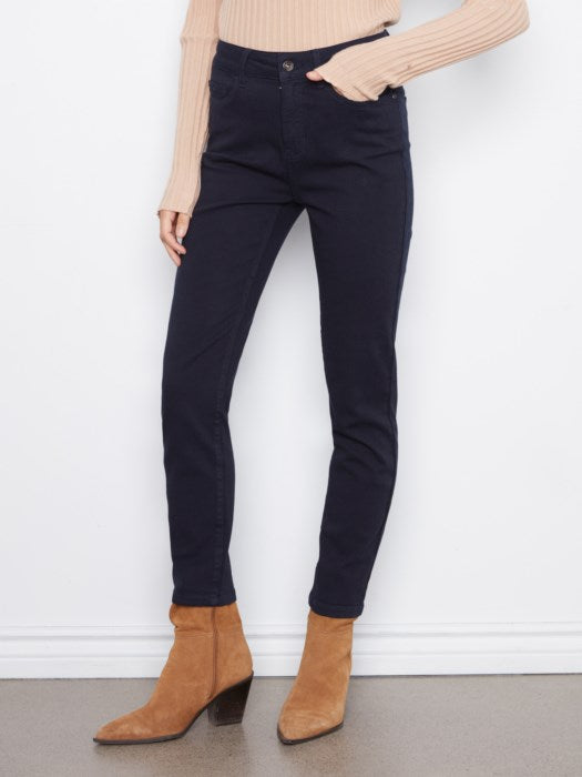 Twill Slim Leg Pant