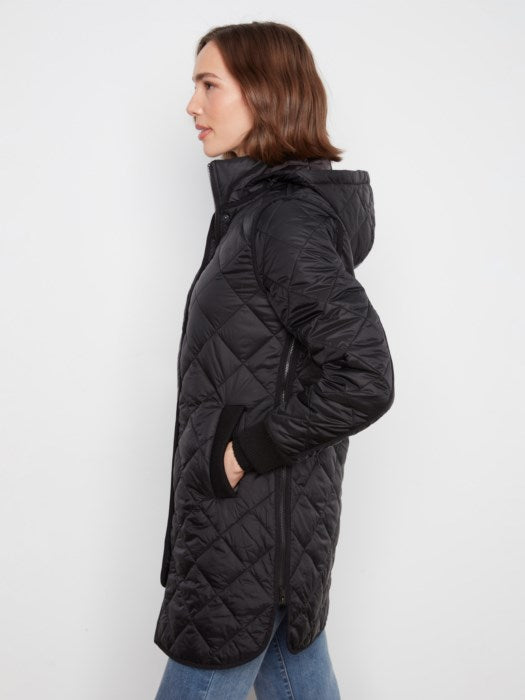 Puffer W/Sweater Rib