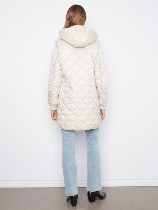 Puffer W/Sweater Rib