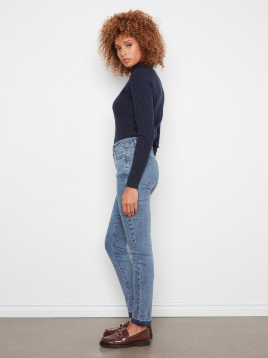 Cuffed Hem Slim Jean
