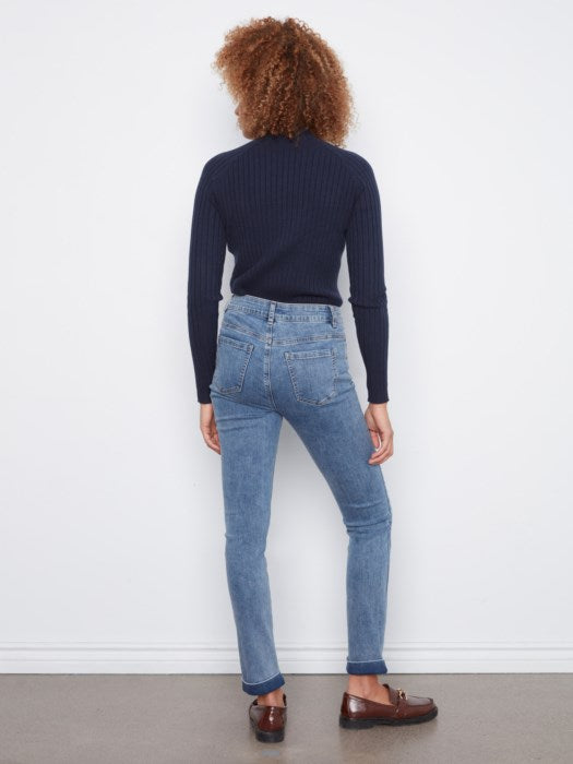 Cuffed Hem Slim Jean
