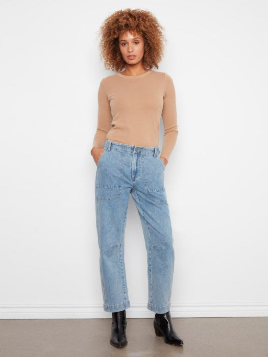 Barrel Leg Denim Pant