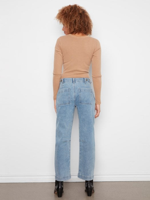 Barrel Leg Denim Pant