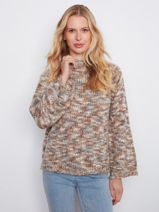 High Neck Knit Sweater