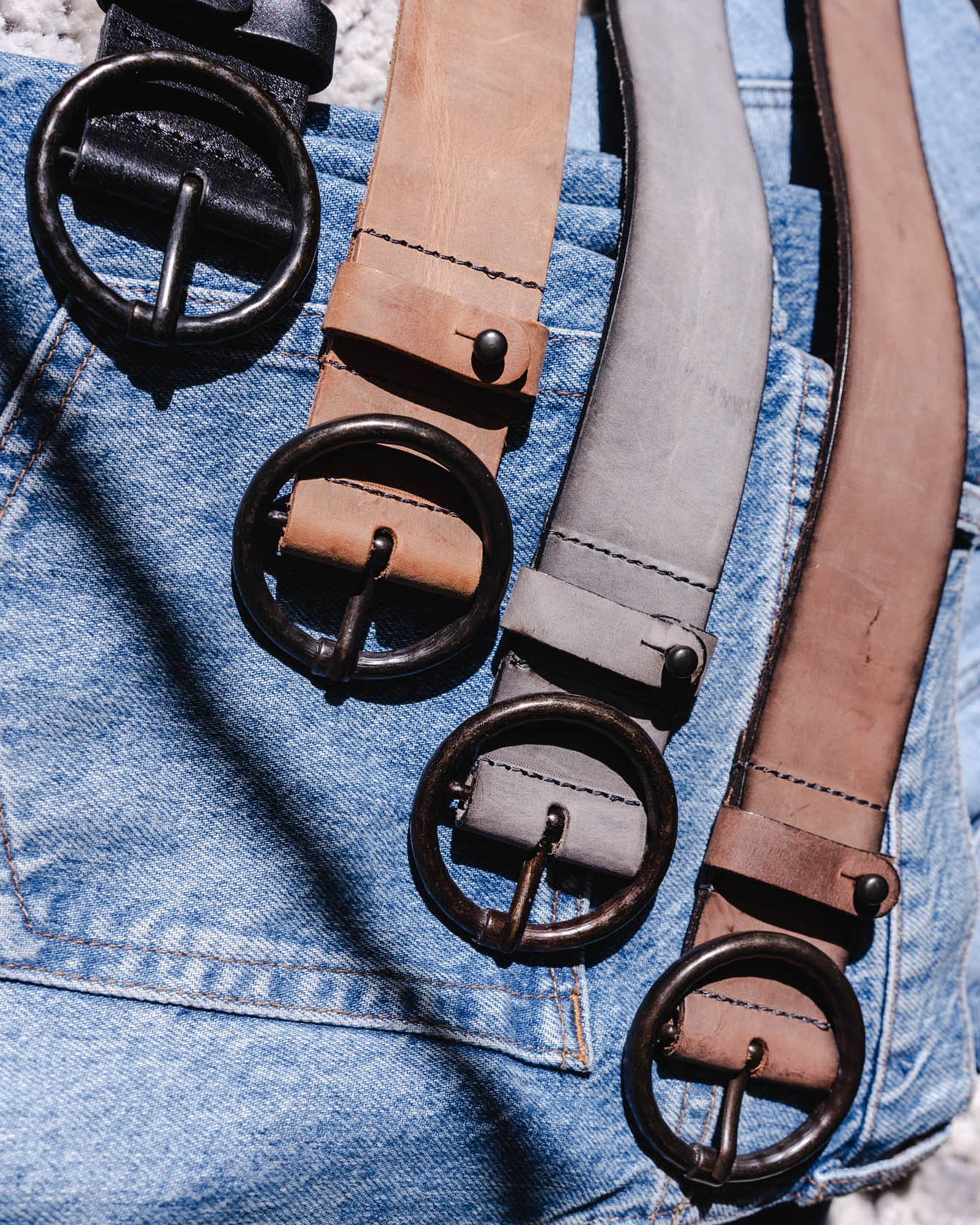 Pip | Vintage Full-Grain Leather Belt for Women