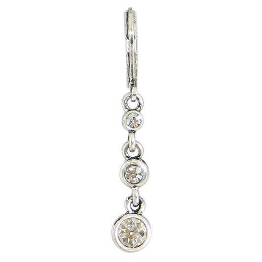 Triple Crystal Drop Earring