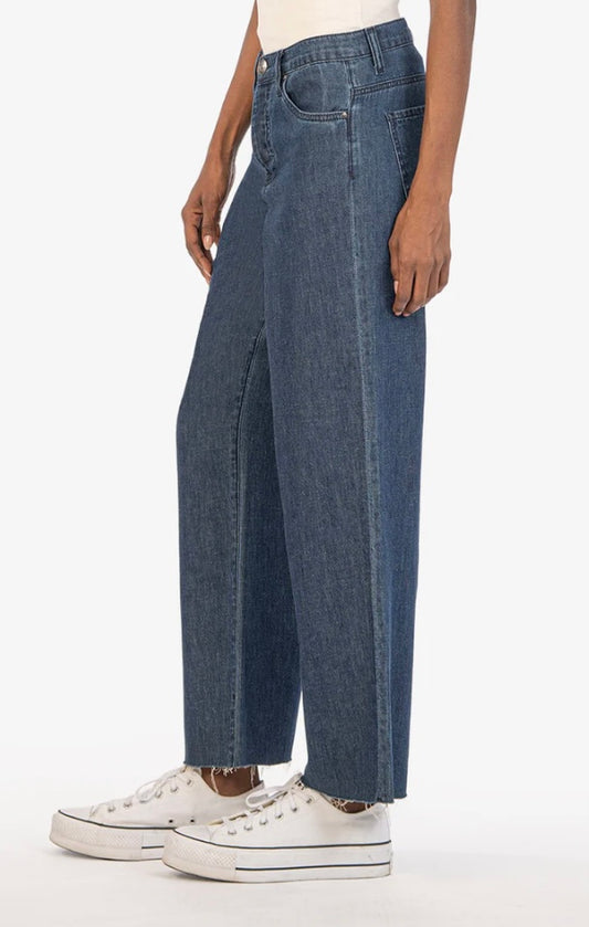 Maggie High Rise Ab Wide Leg Jean